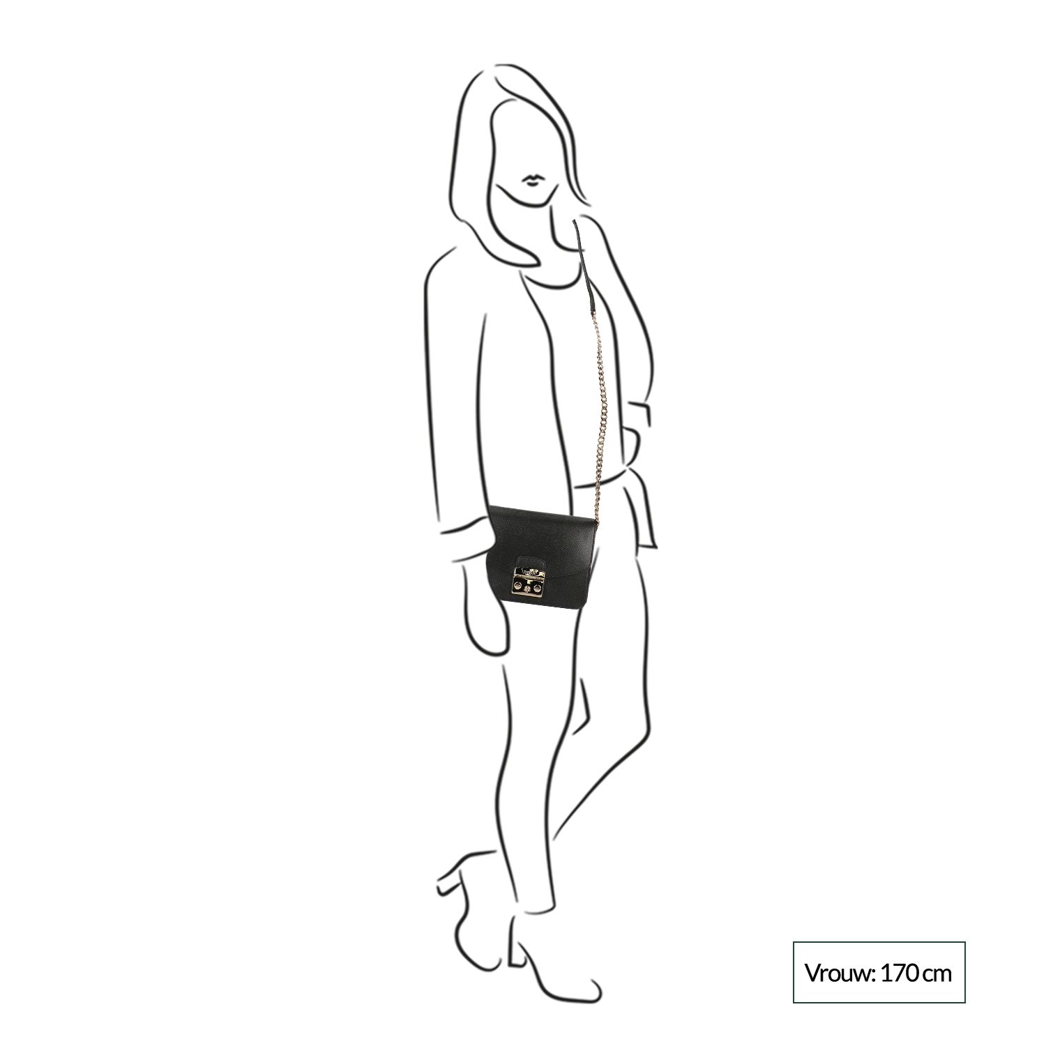 Furla Metropolis S Crossbody nero