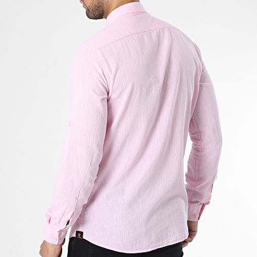 Chemise Manches Longues Rose
