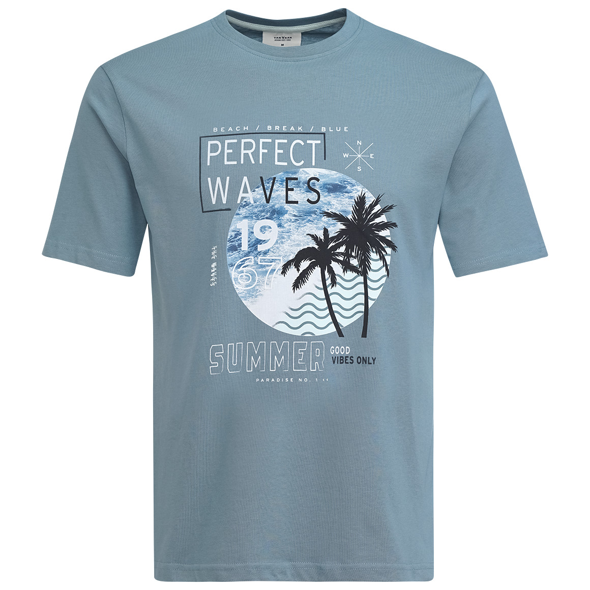 VanVaan Denim Herren T-Shirt aus Bio-Baumwolle blau