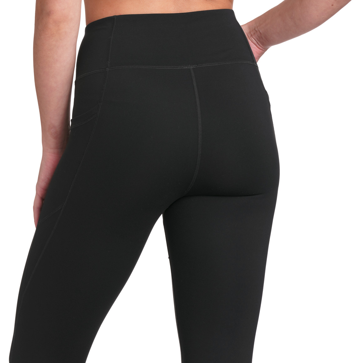 Gina Sports Damen Sport-Leggings in Capri-Länge schwarz