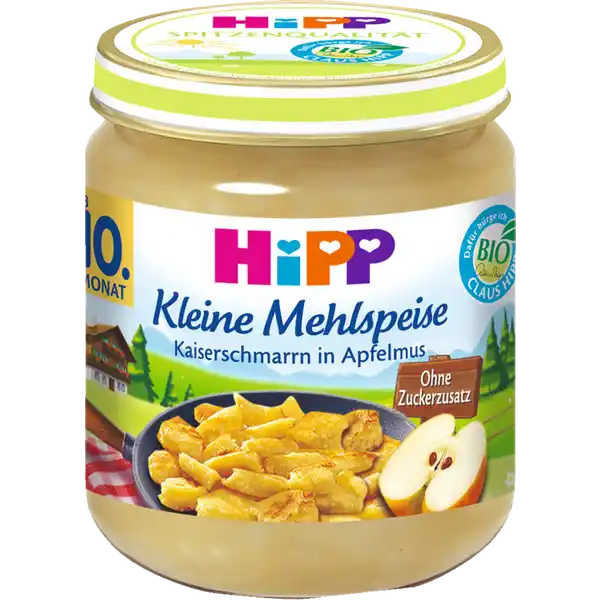Bio Kleine Mehlspeise Kaiserschmarn in Apfelmus
