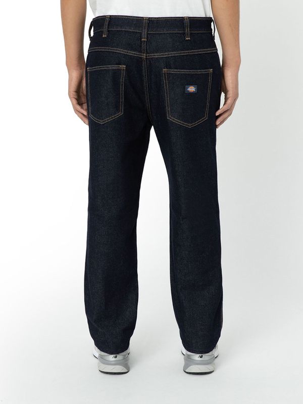Dickies - Houston Denim Rinsed - Broek - Marine blauw