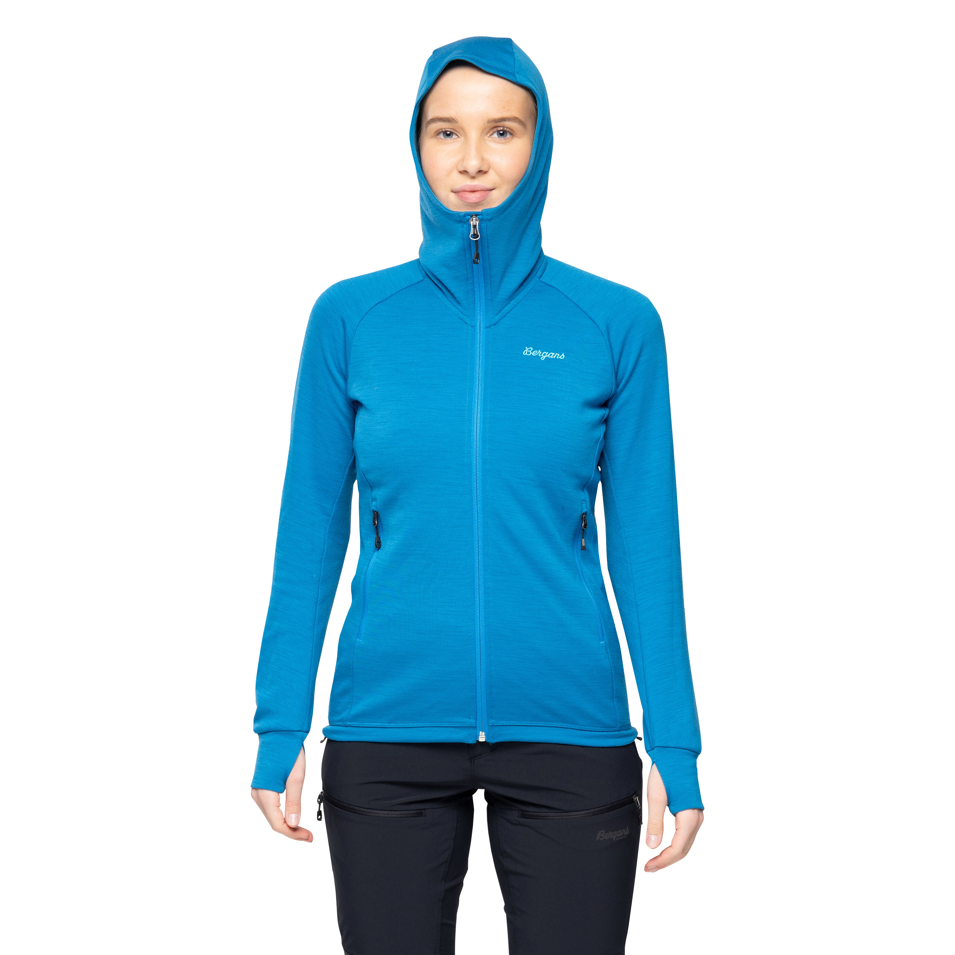 Rabot Merino Tech Midlayer Hoodie Women Dark Aqua Lagoon