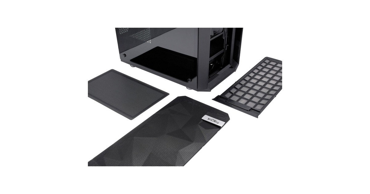 Fractal DesignMeshify C midi tower behuizing  (Zwart | 2x USB-A | Tempered Glass)