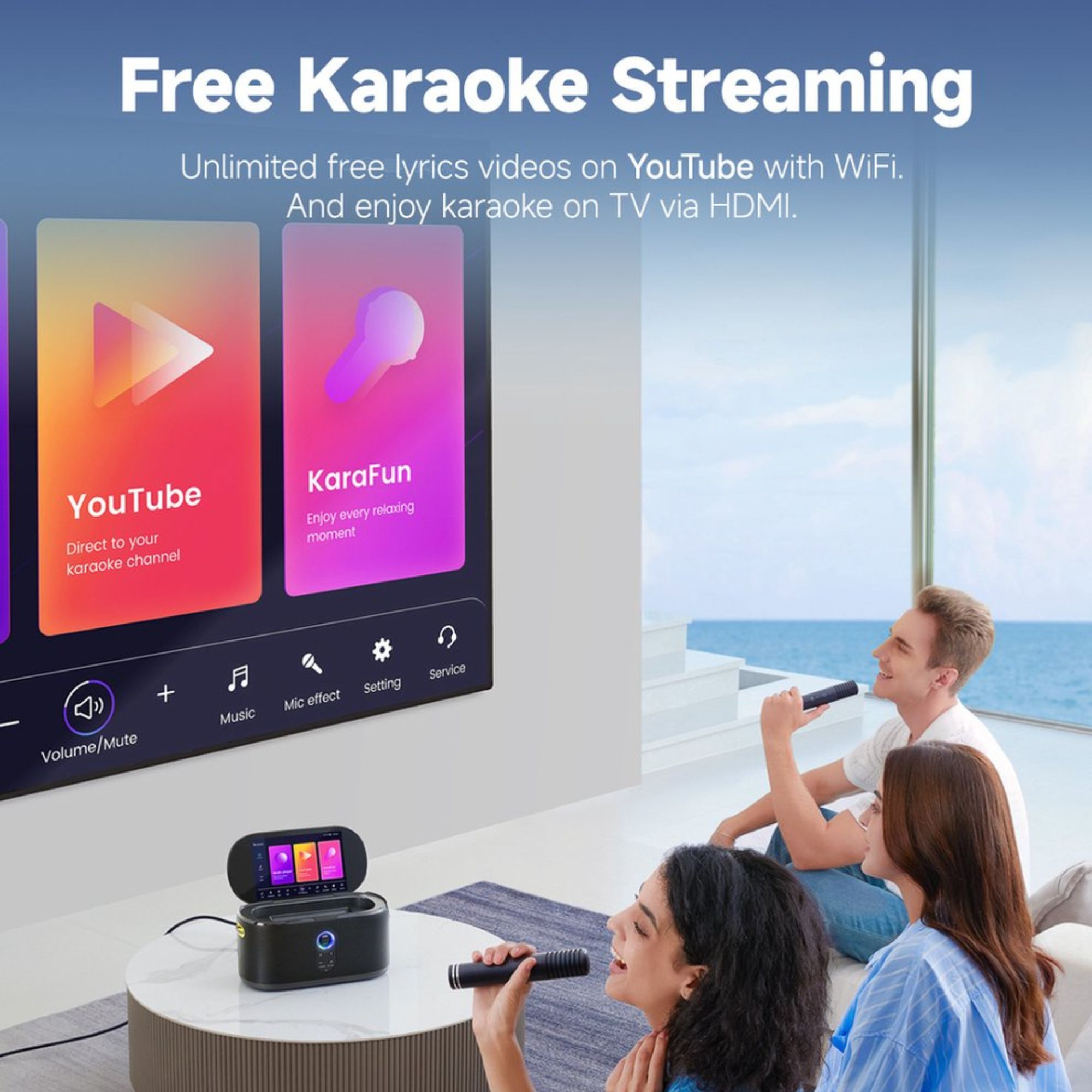 Ikarao Shell S1 Party Speaker Karaoke Set