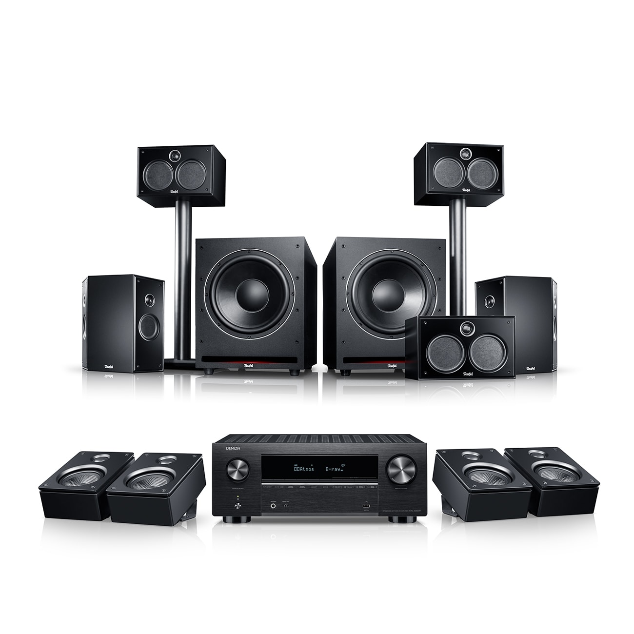 SYSTEM 6 THX + DENON X3800H für Dolby Atmos