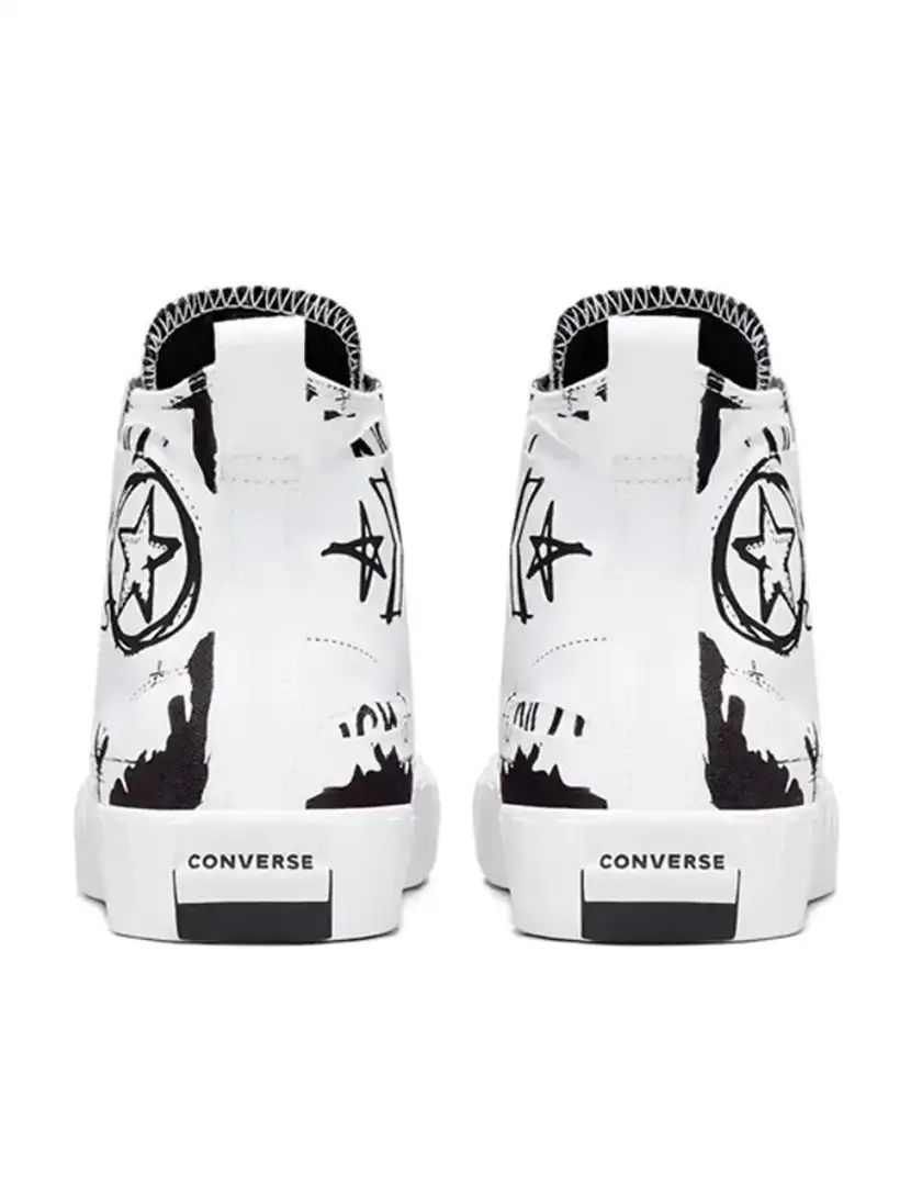 Converse UNT1TL3D Script Print White
