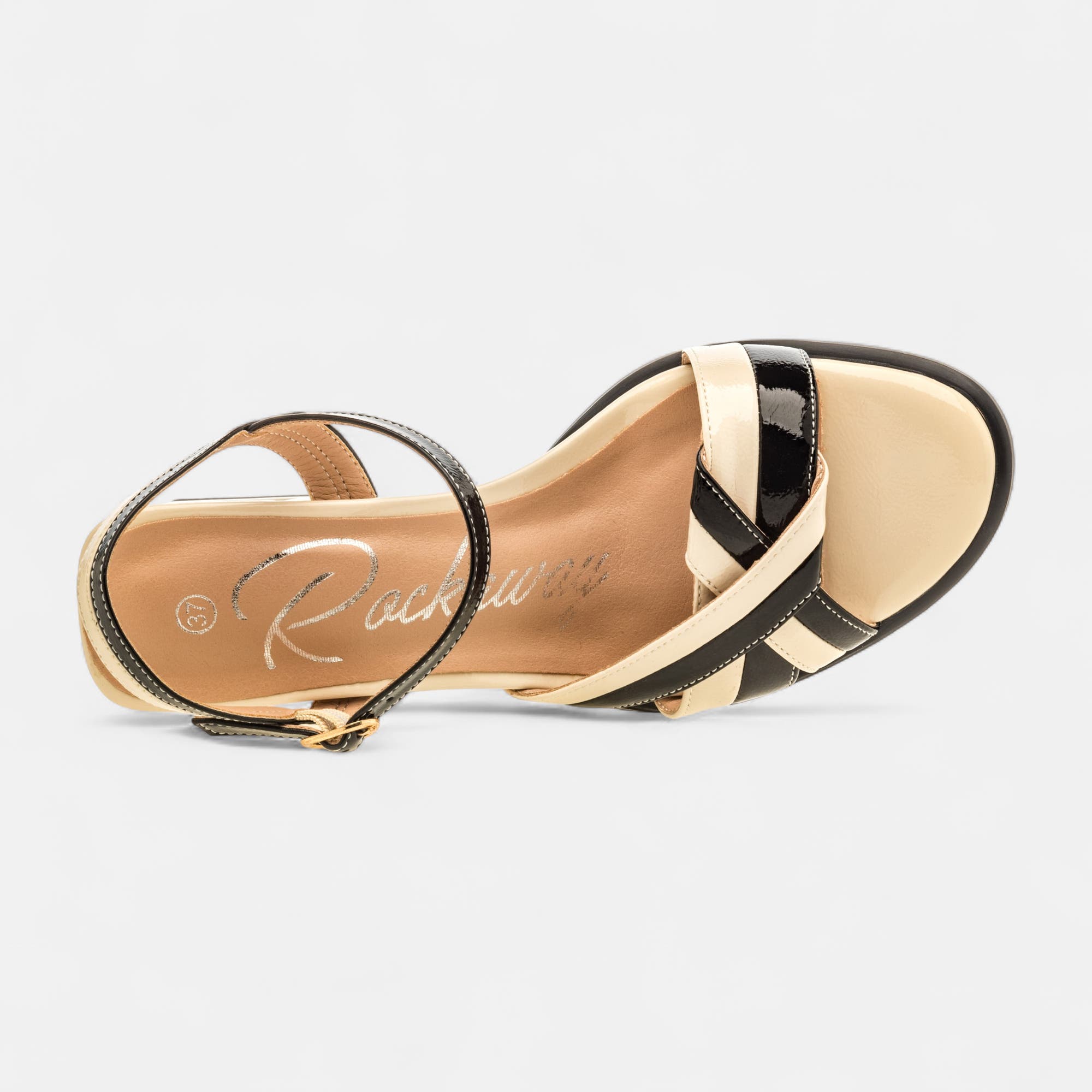 Nu-pieds à talon Femme beige