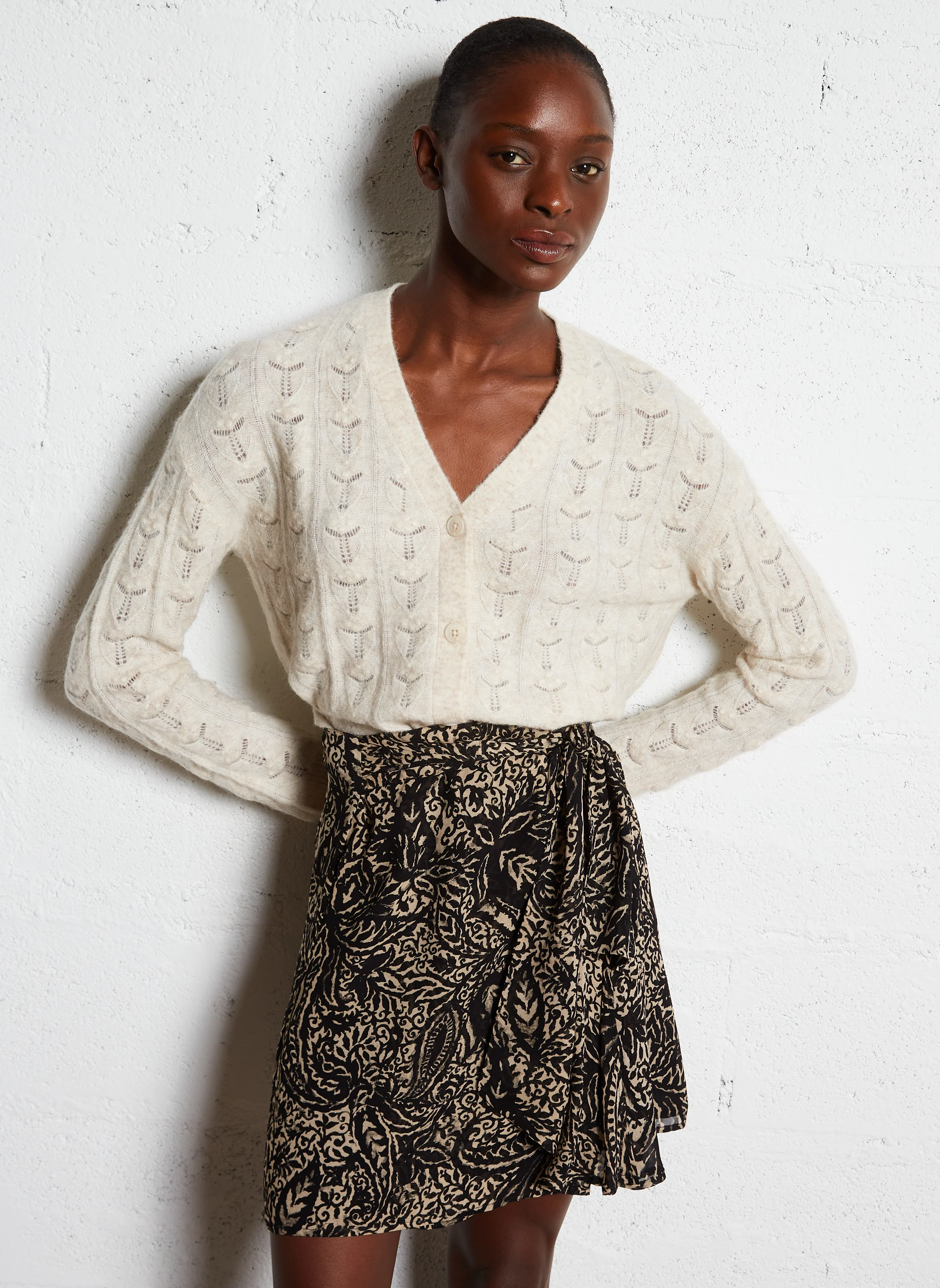 GILIO - Cardigan en maille | Beige