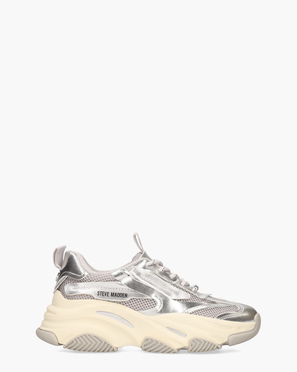 Steve Madden Possession-E Zilver Damessneakers