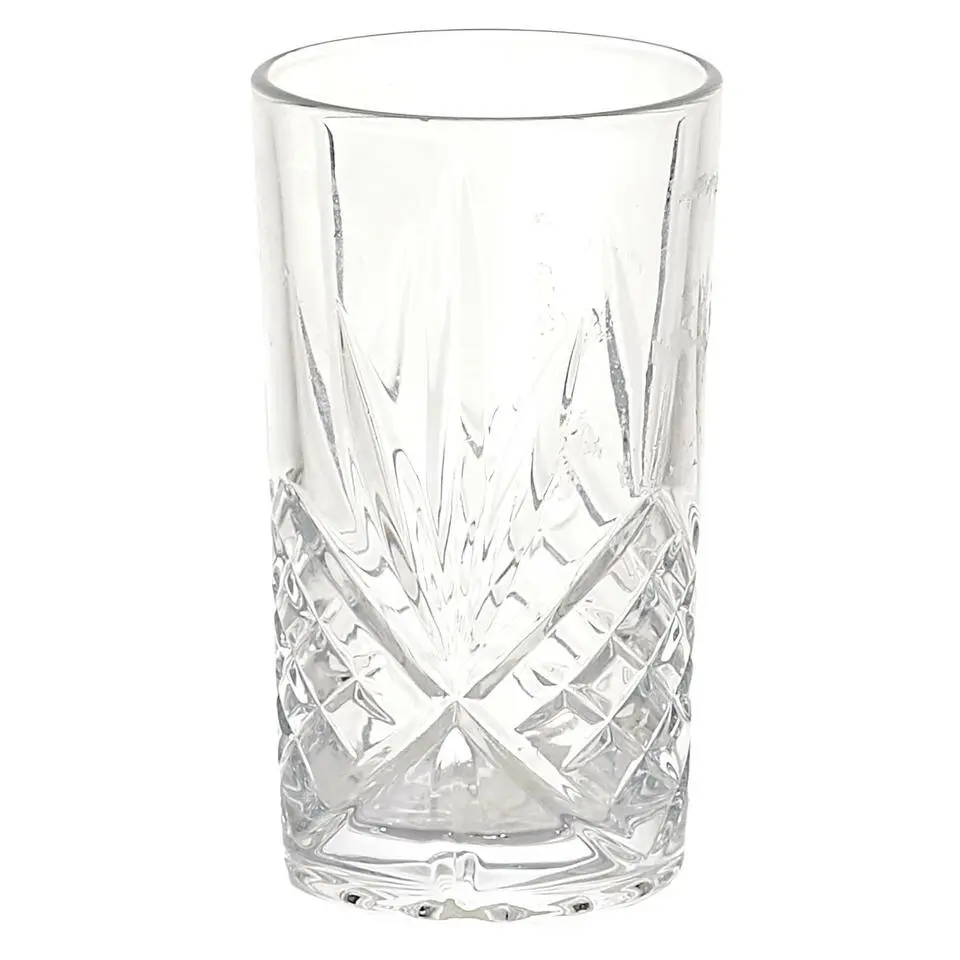 Cook Concept Drinkglazen - Luxe relief - glas - 4x stuks - 350ml