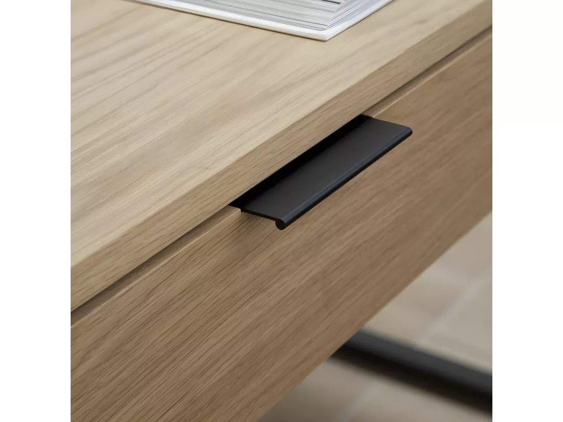 Bureau effet bois naturel 120x75