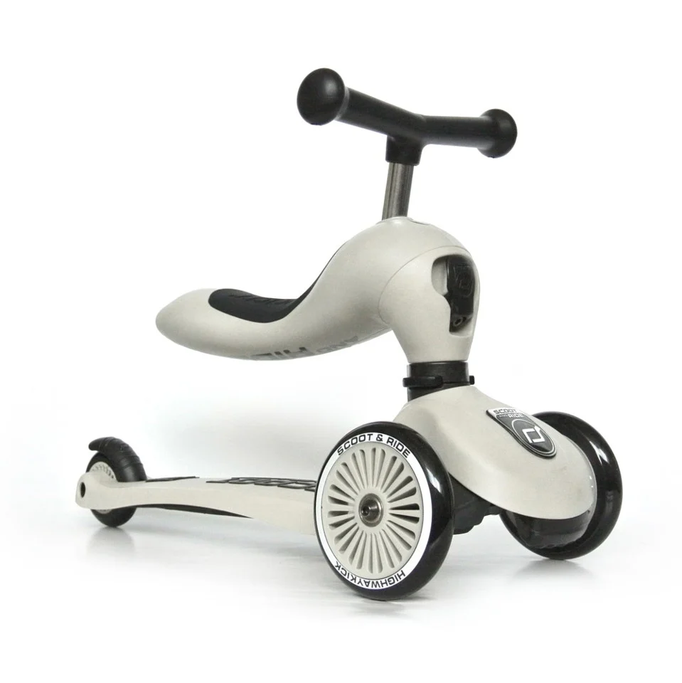 Scoot and Ride - 2 i 1 Løbecykel/ Løbehjul - Ash