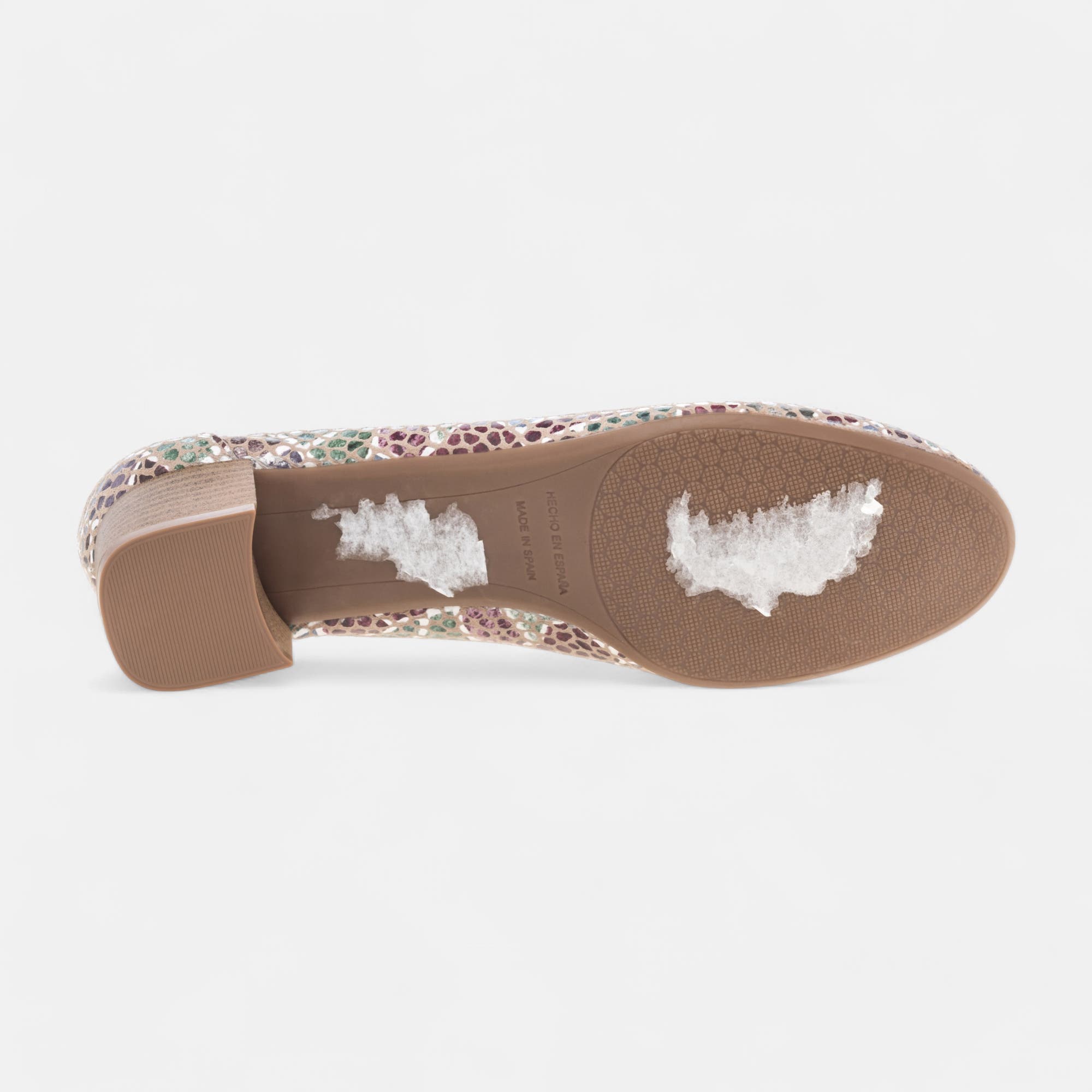 Mocassins Femme en cuir multicolore