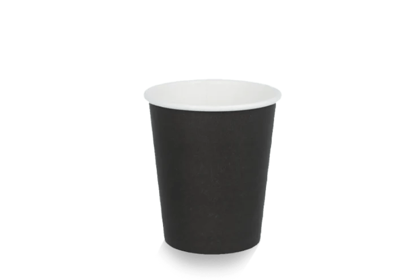 Kartonnen koffiebeker 230cc 8oz Ø80mm zwart FSC®Mix