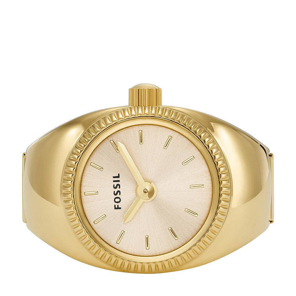 Fossil horloge ES5246 Watch Ring goudkleurig