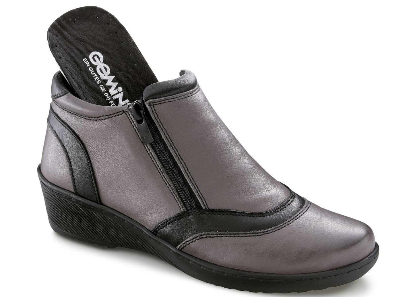 Gemini Stiefelette mit Seitenreißverschlüssen