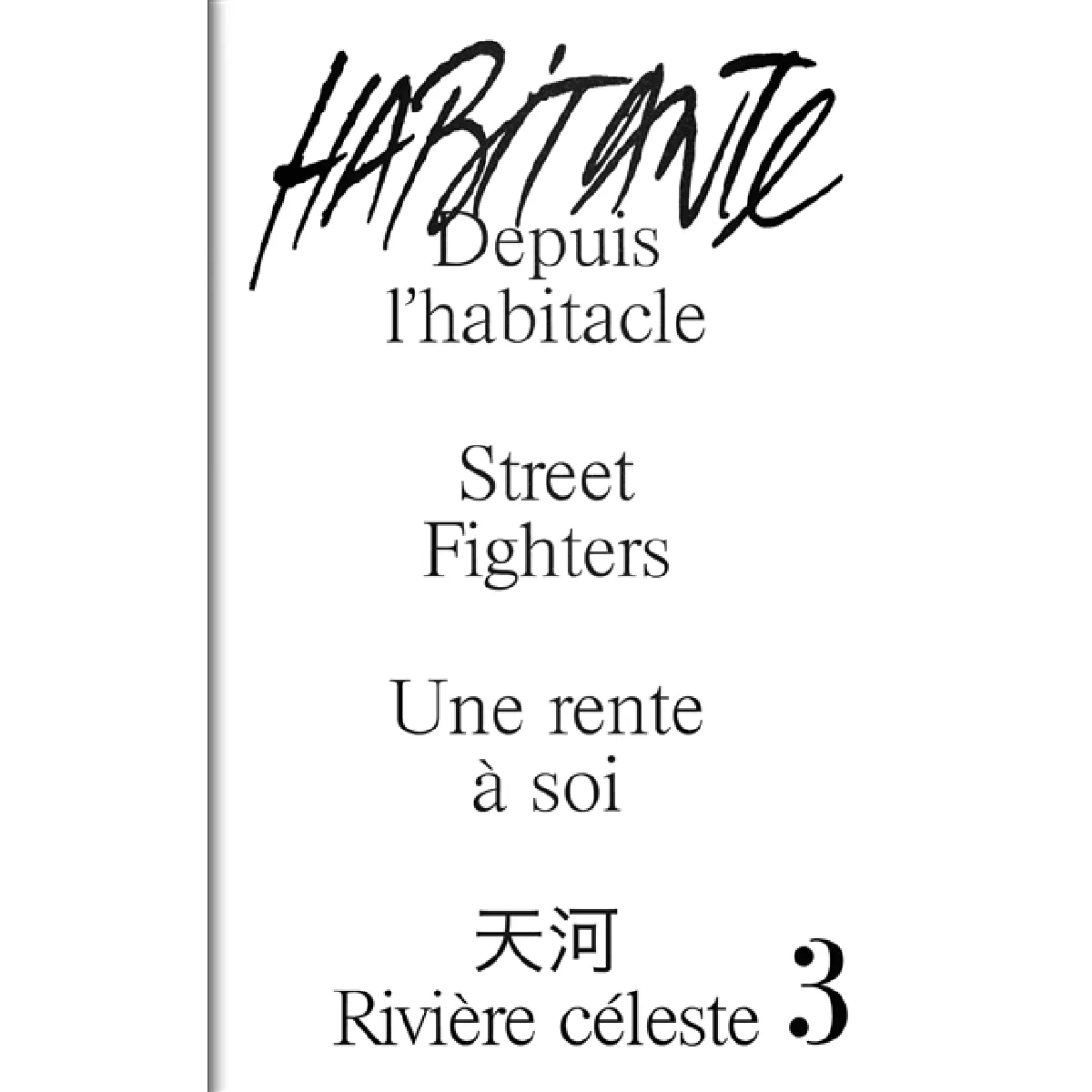 Habitante, n° 3 · Occasion