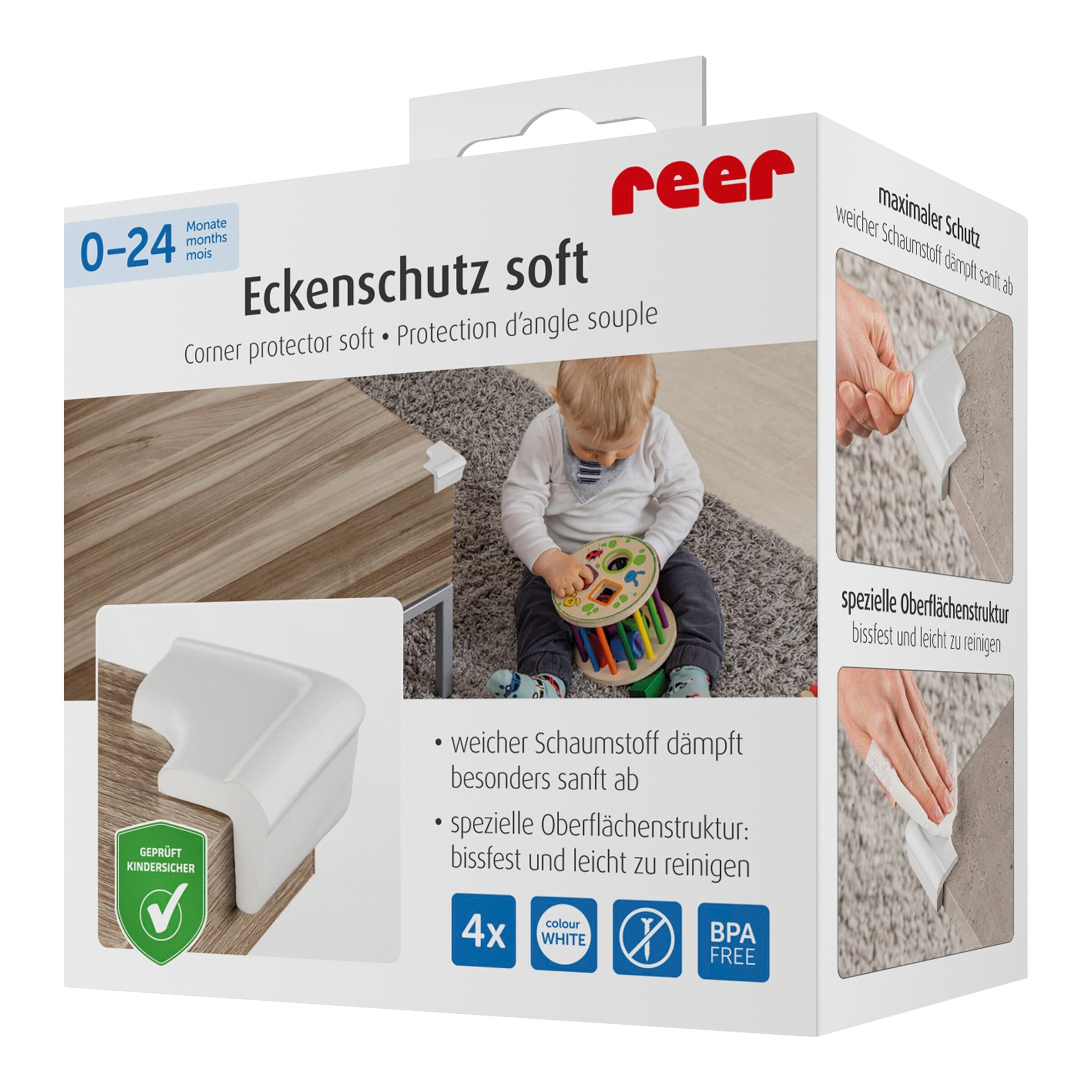 reer 4er-Pack Eckenschutz soft