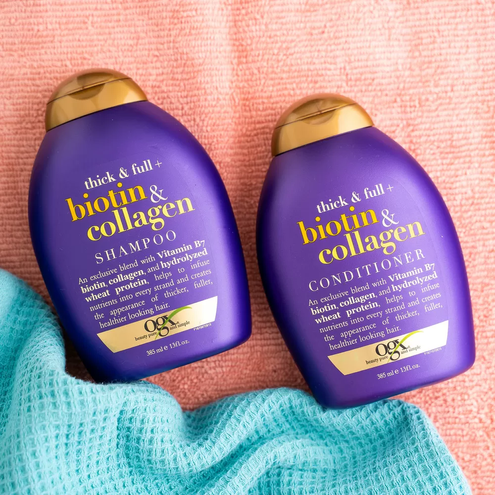 Ogx Biotin & Collagen Shampoo - 385 ml.