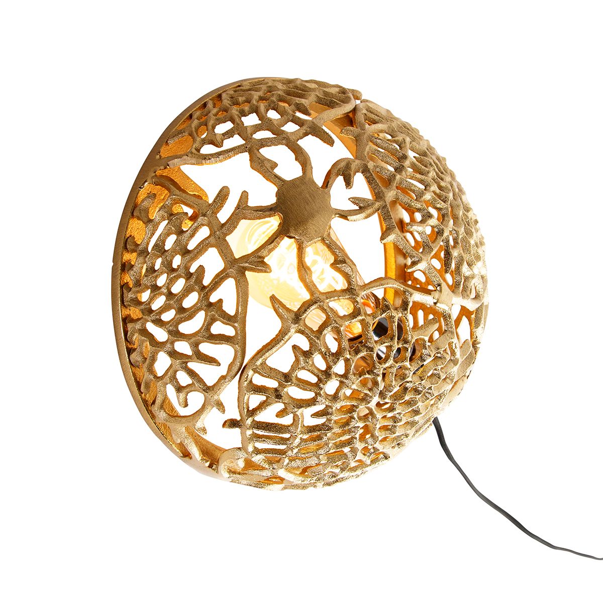 Art deco wandlamp goud - Maro