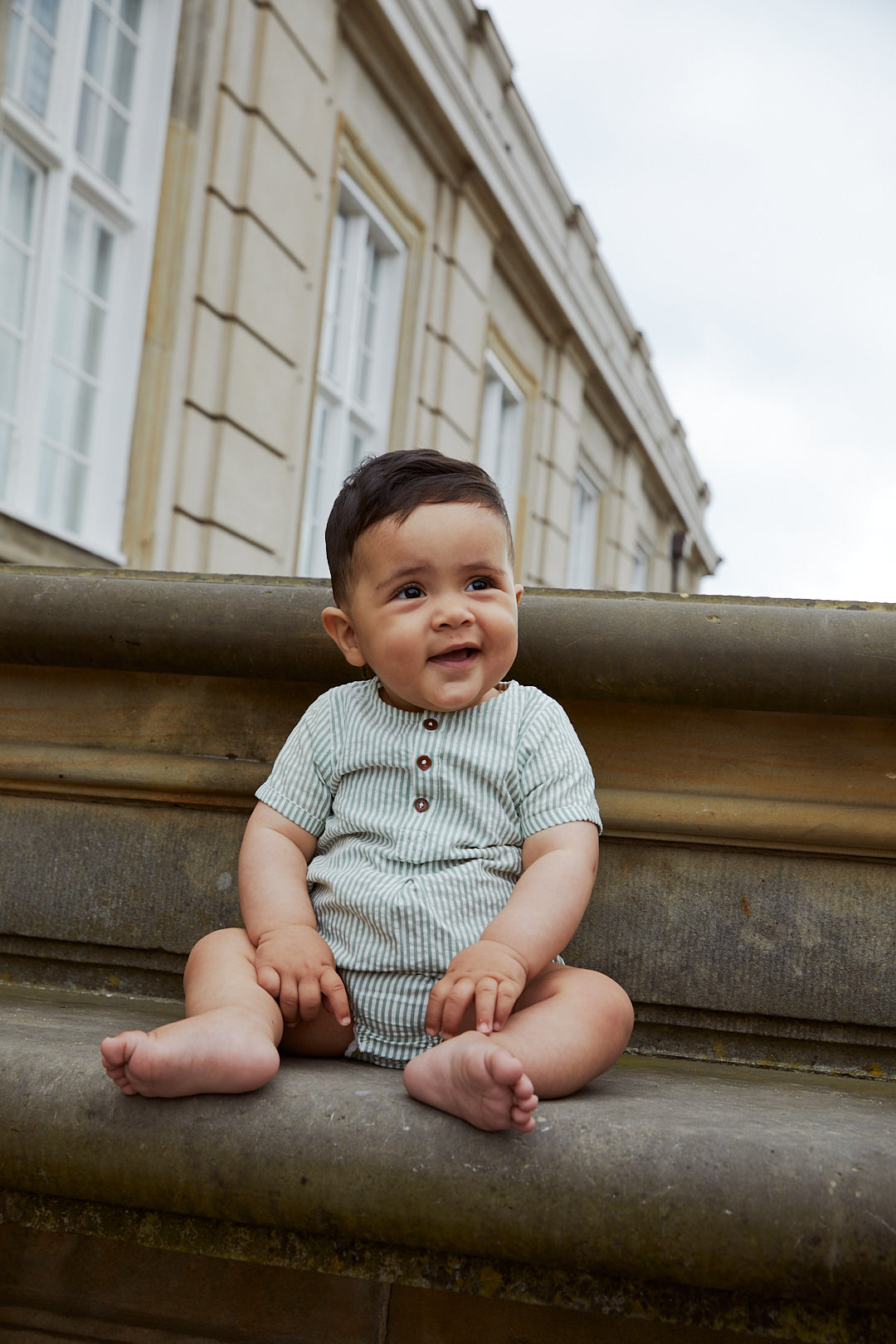 Copenhagen Colors Romper Seersucker