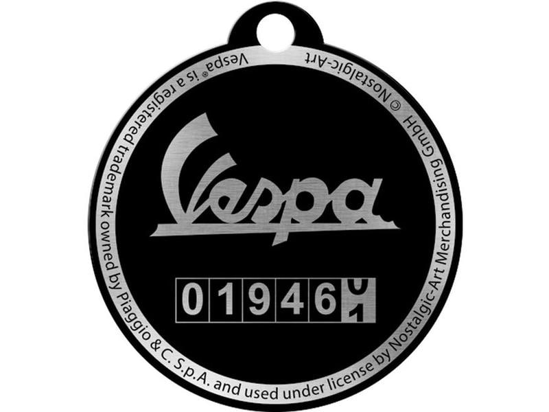 Nostalgic Art Schlüsselanhänger Vespa Tacho Ø 4 cm, 1 Stück Anhänger im retro Design