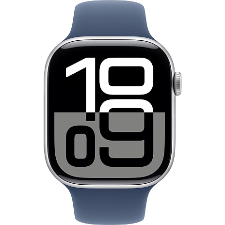 Apple Watch S10 GPS 46 mm S/M - Silver Aluminium Sport Band