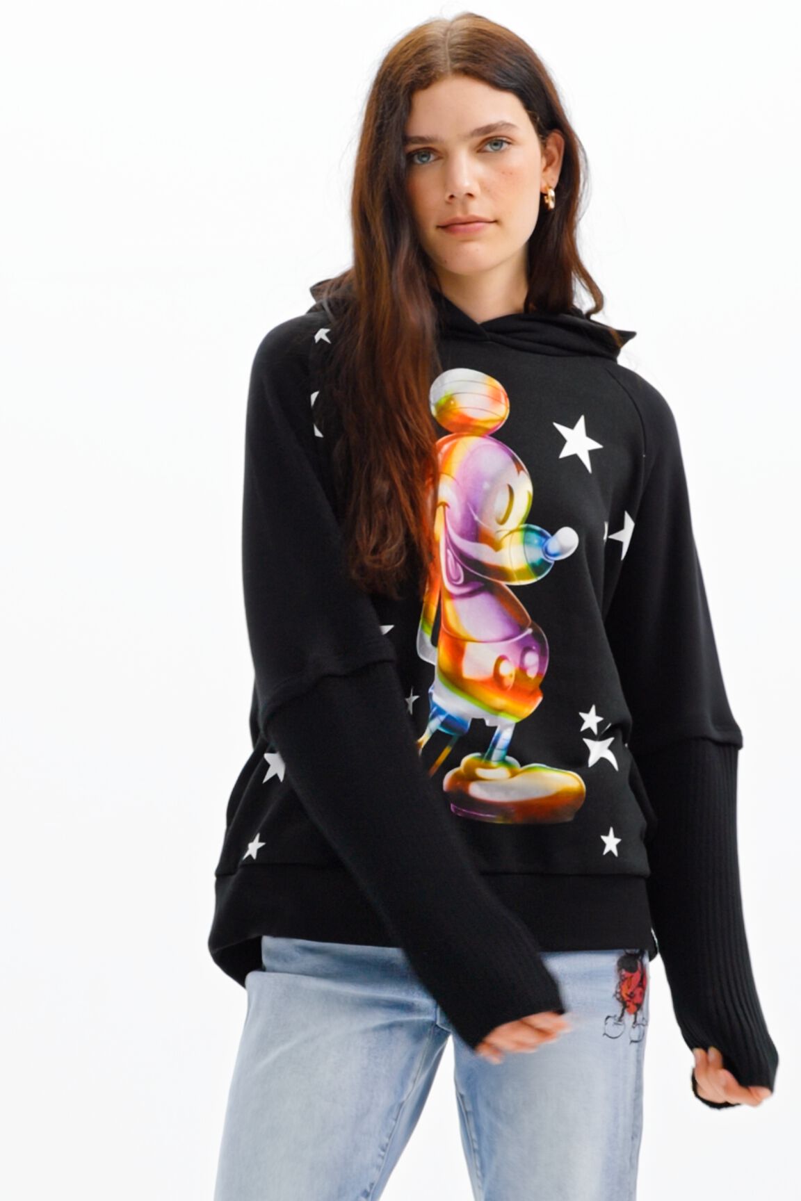 Sweat-shirt oversize Mickey Mouse
