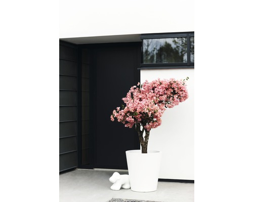 elho Pure rechte ronde plantenpot van kunststof, Ø 50 cm, H 51 cm, wit
