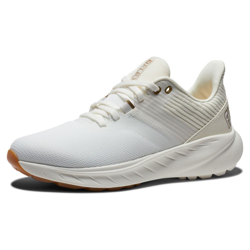Flex Golfsko Dame Hvit/Beige