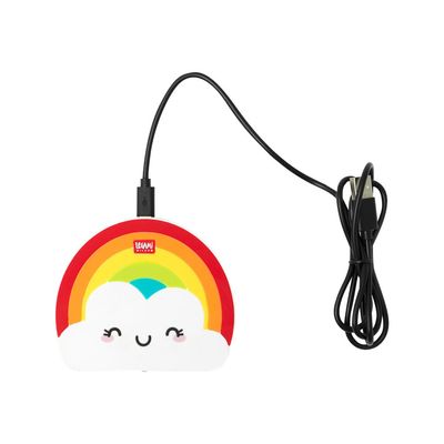 Legami - Chargeur de téléphone fantaisie - motif arc-en-ciel
