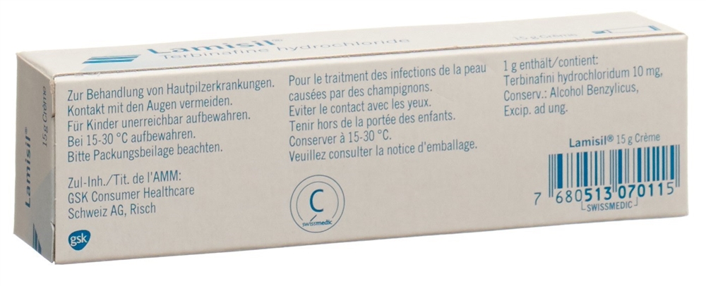 LAMISIL Creme 1 % Tb 15 g<br>15 g, Tube, Creme