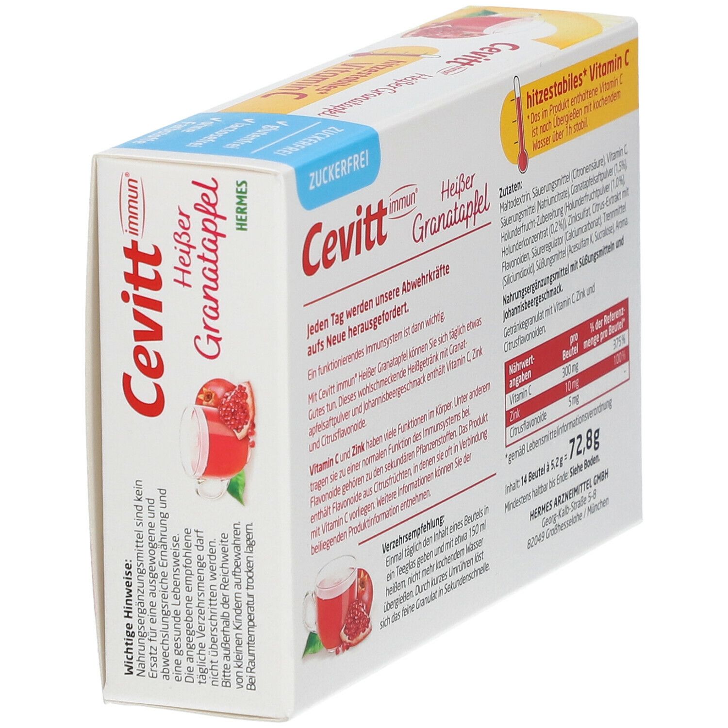 Cevitt immun® Heißer Granatapfel zuckerfrei