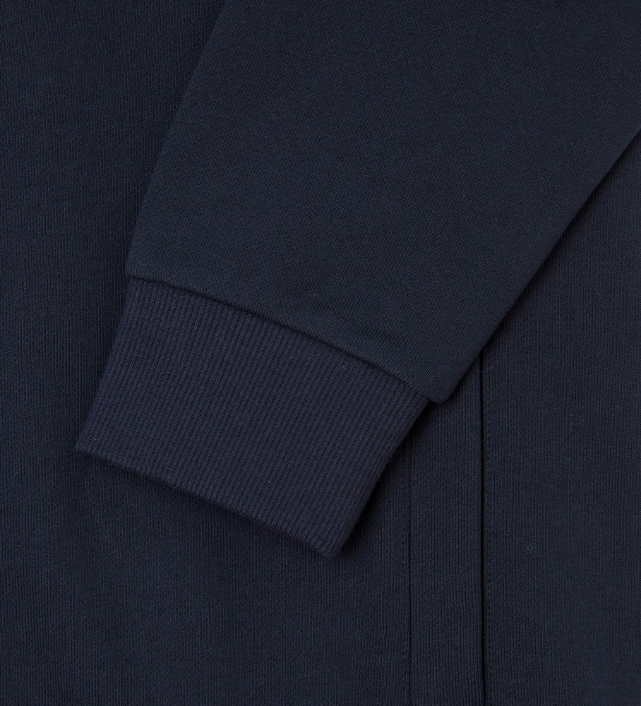 Moletom Hackett Navy Heritage com detalhes em gola alta