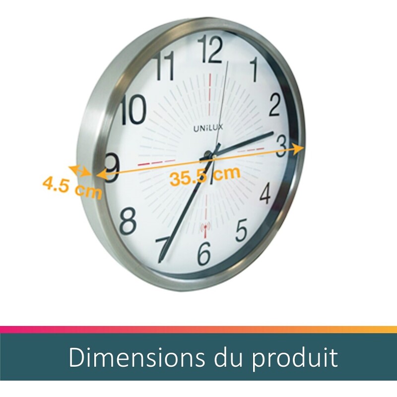 Pendule Unilux Outdoor gris métal