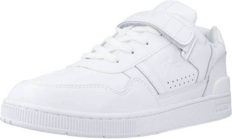 Lacoste Velcro Leren Sneakers T Clips Trainers White Heren