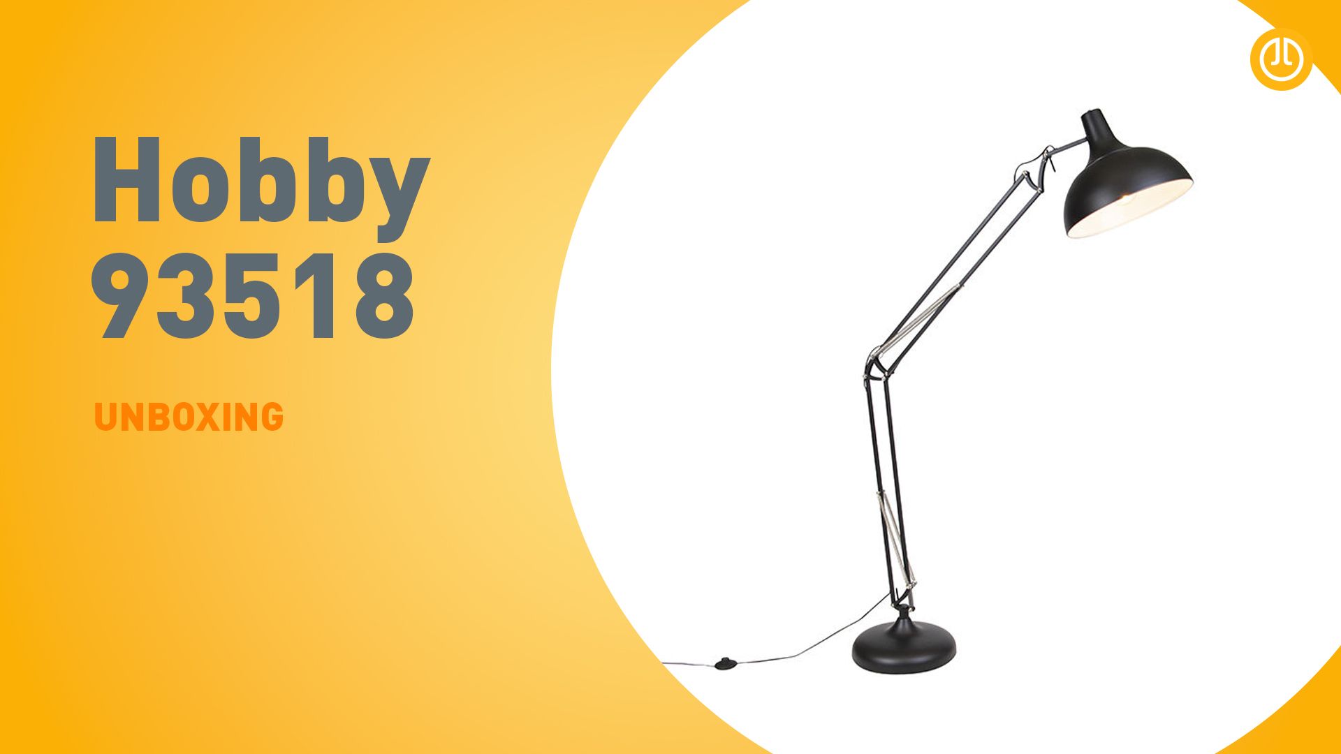 Industriële vloerlamp zwart verstelbaar - Hobby