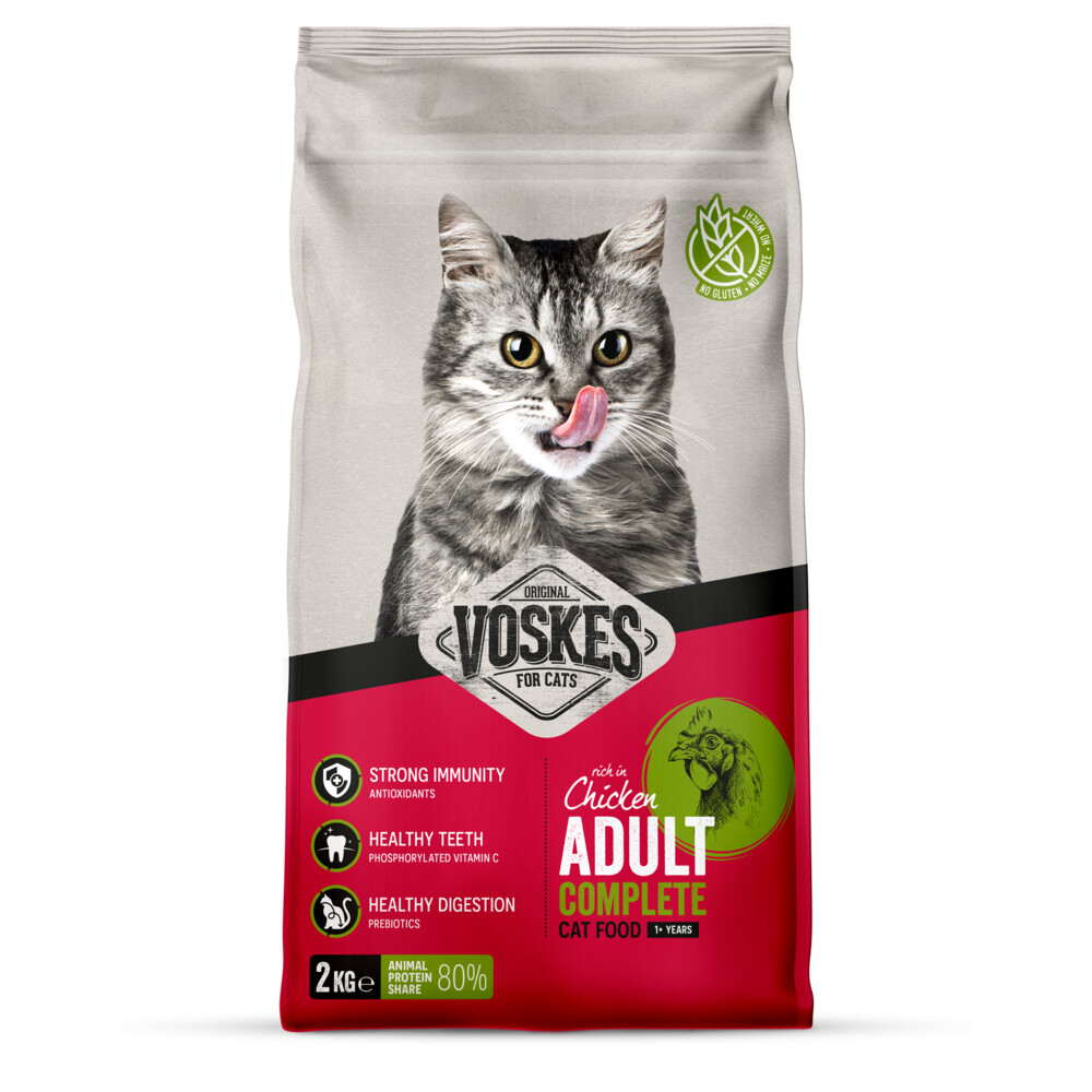 Voskes Kattenbrokken Adult Kip2 kg
