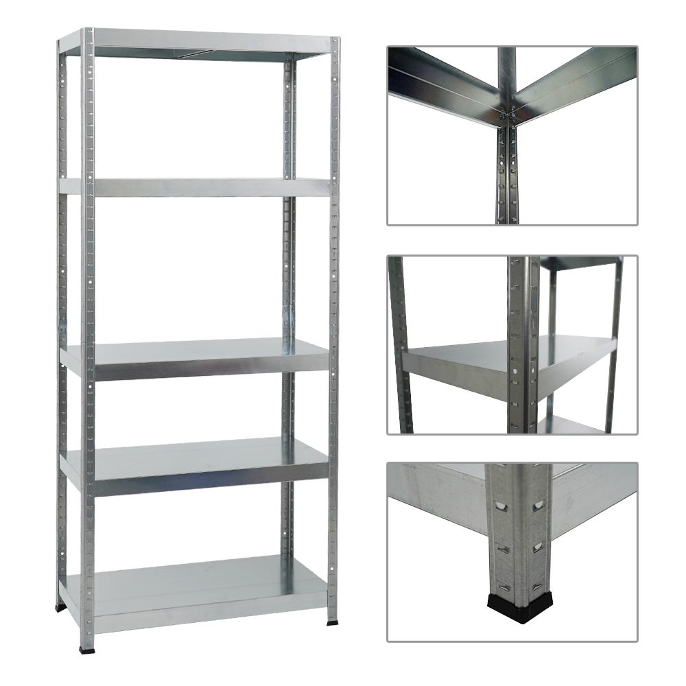 PROREGAL Heavy-Duty Stellingkast Steel Eagle HxBxD 180 x 80 x 40 cm Plankdraagvermogen 130 kg Gegalvaniseerd