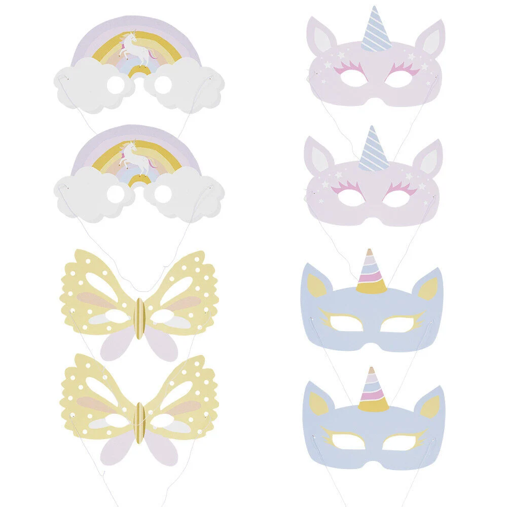 Masque fée licorne x8