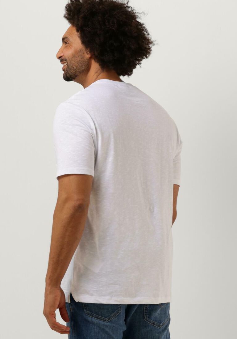 LYLE & SCOTT witte lyle & scott t-shirt slub t-shirt