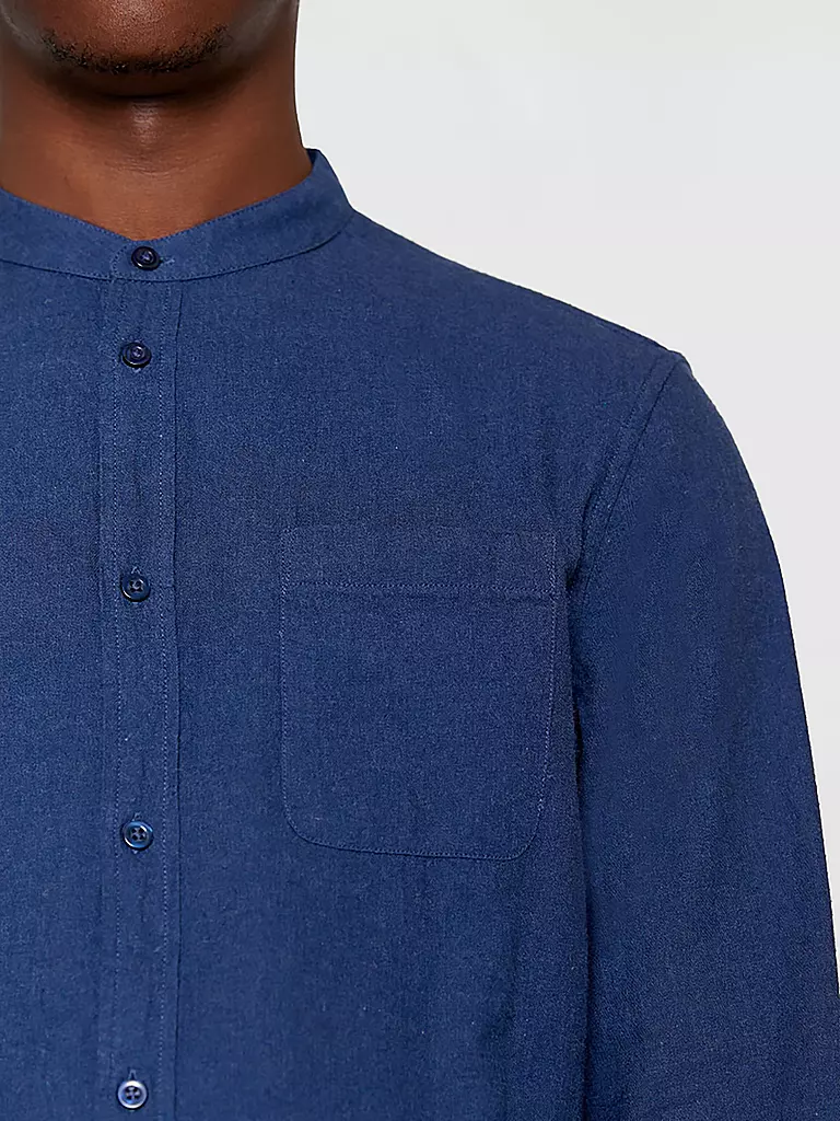 KNOWLEDGE COTTON APPAREL Flanellhemd  blau
