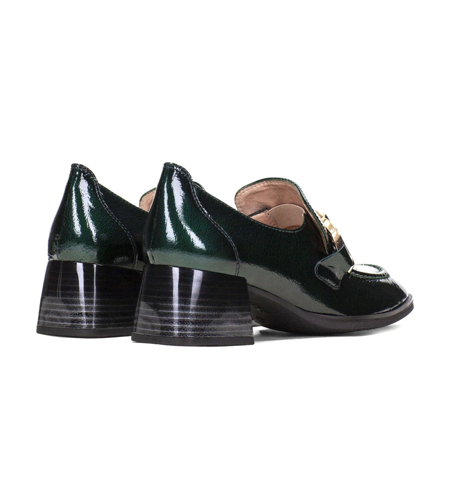 Sapatos Hispanitas Charlize em couro verde - Salto de 4,5 cm -