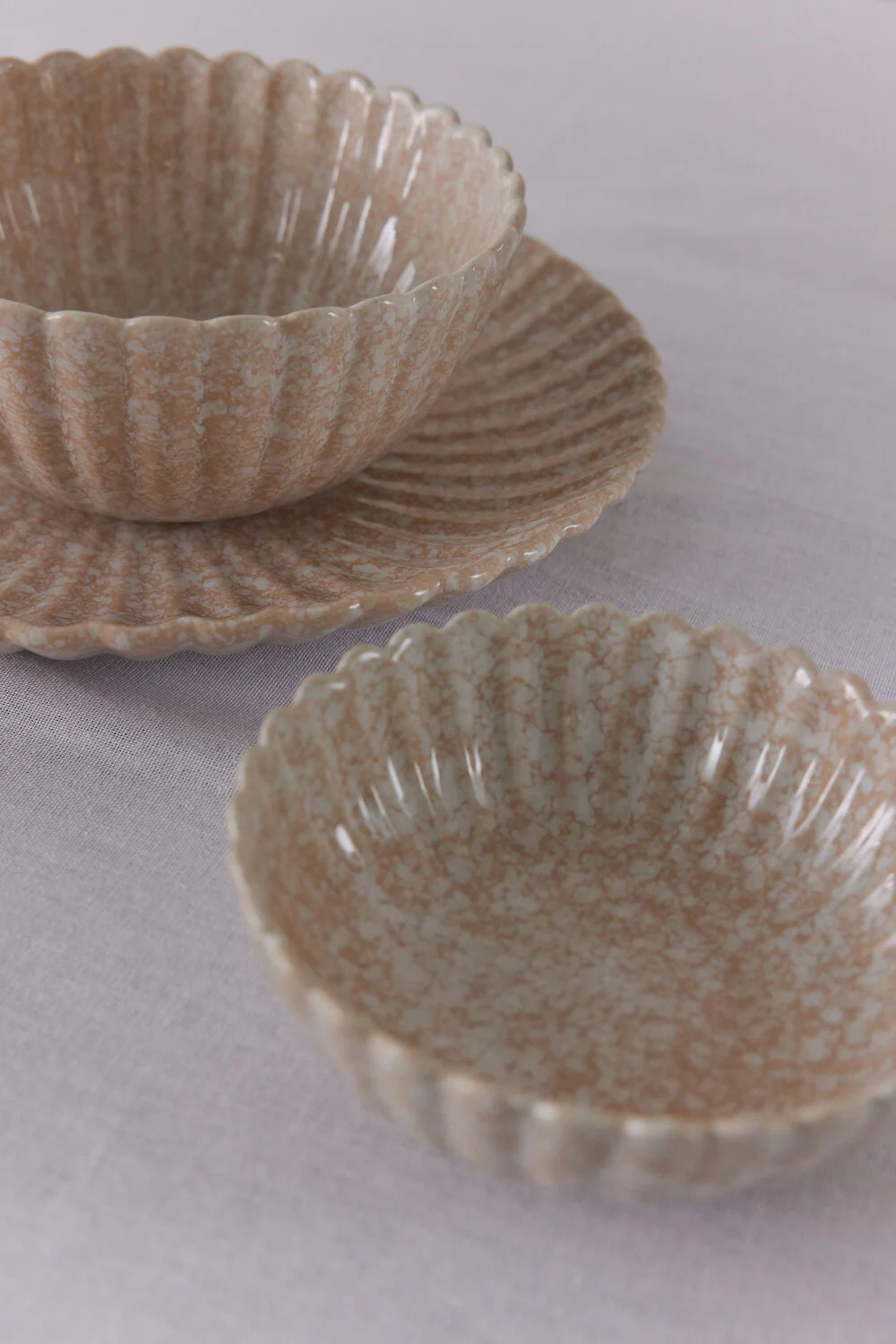 Bahne Interior  Clam frokosttallerken, creme - Ø20 cm.