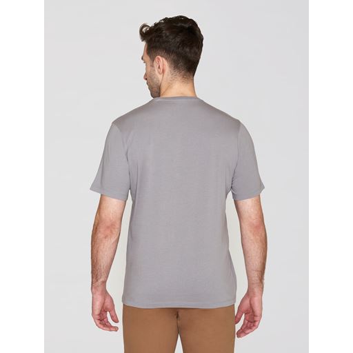Knowledge Cotton Apparel Agnar Basic T-shirt, Sharkskin, XXL