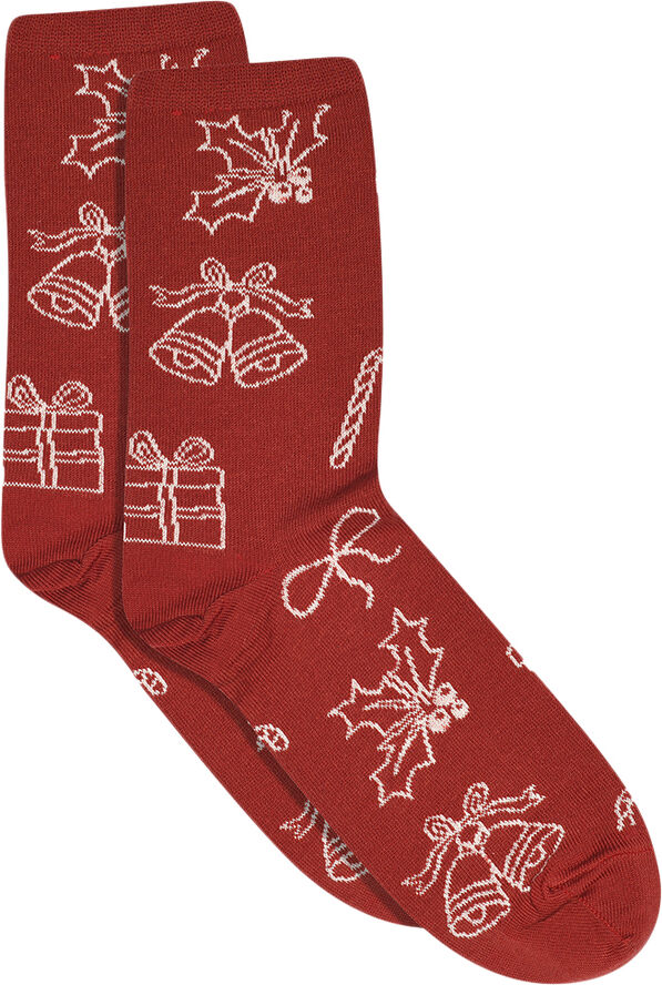 mpWoman Noel socks Red ochre