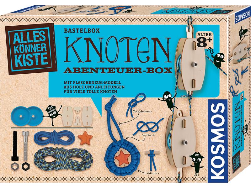 Kosmos Bastelbox Knoten Abenteuer-Box Knoten-Kurs und Flaschenzug