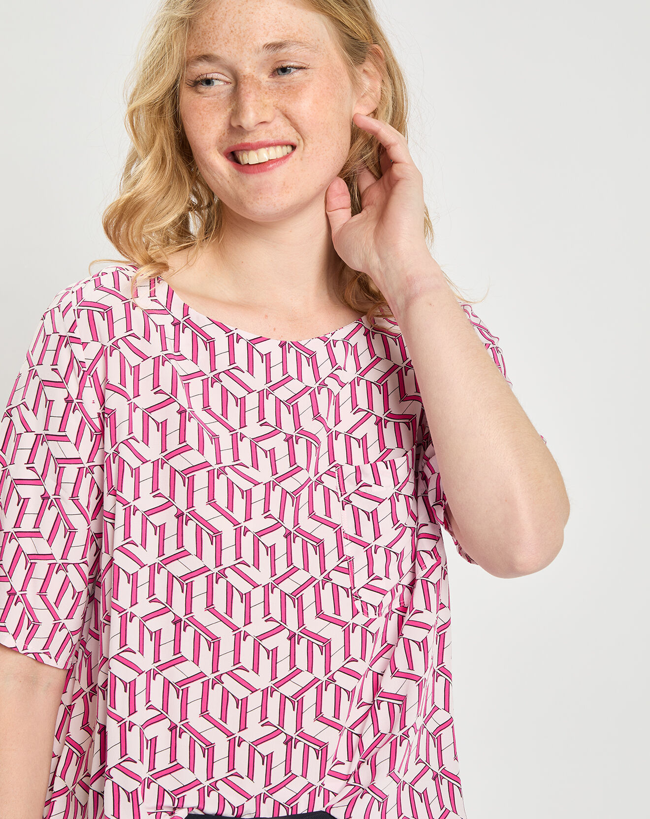 Tommy Hilfiger Top imprimé rose