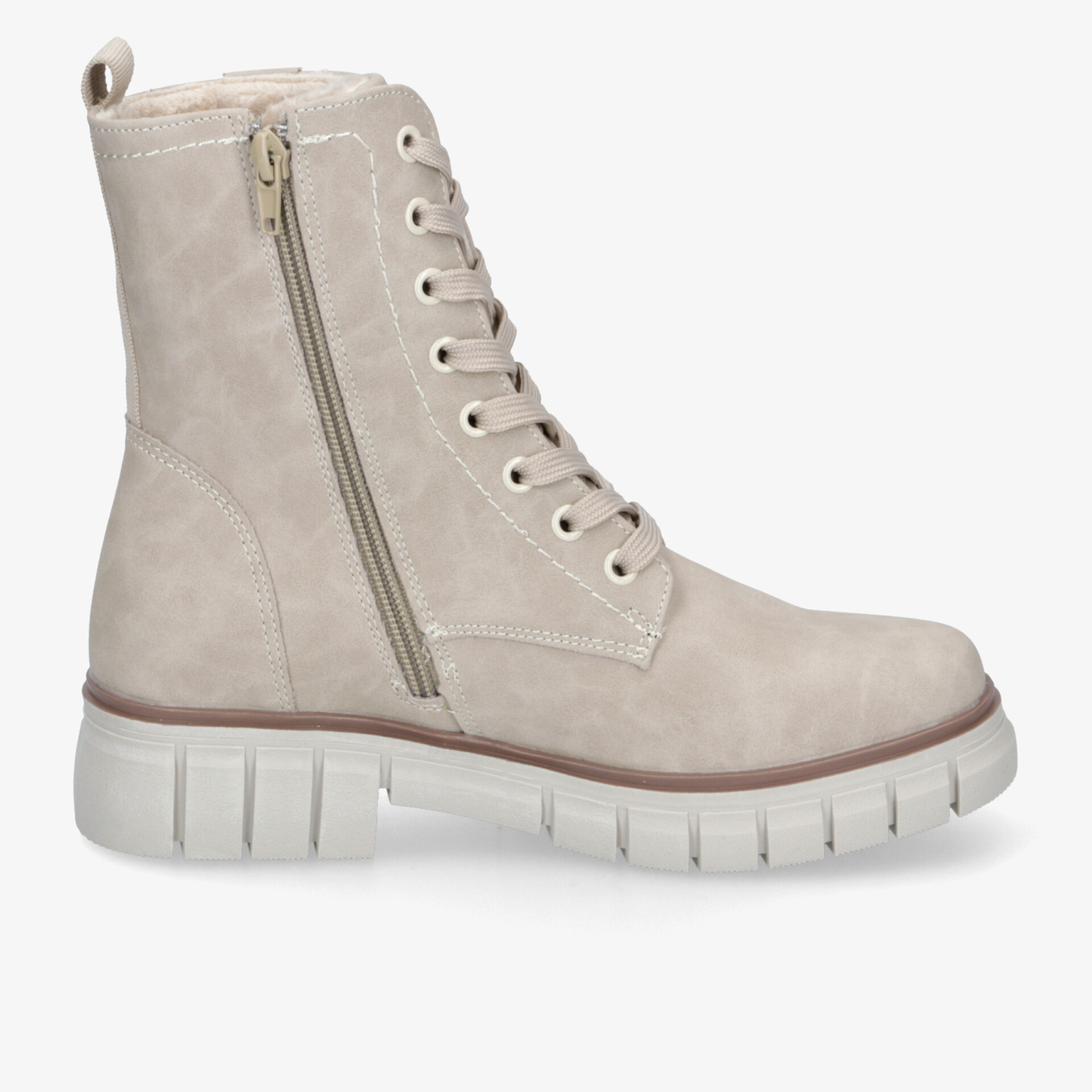 street shoes Damen Schnürstiefeletten beige